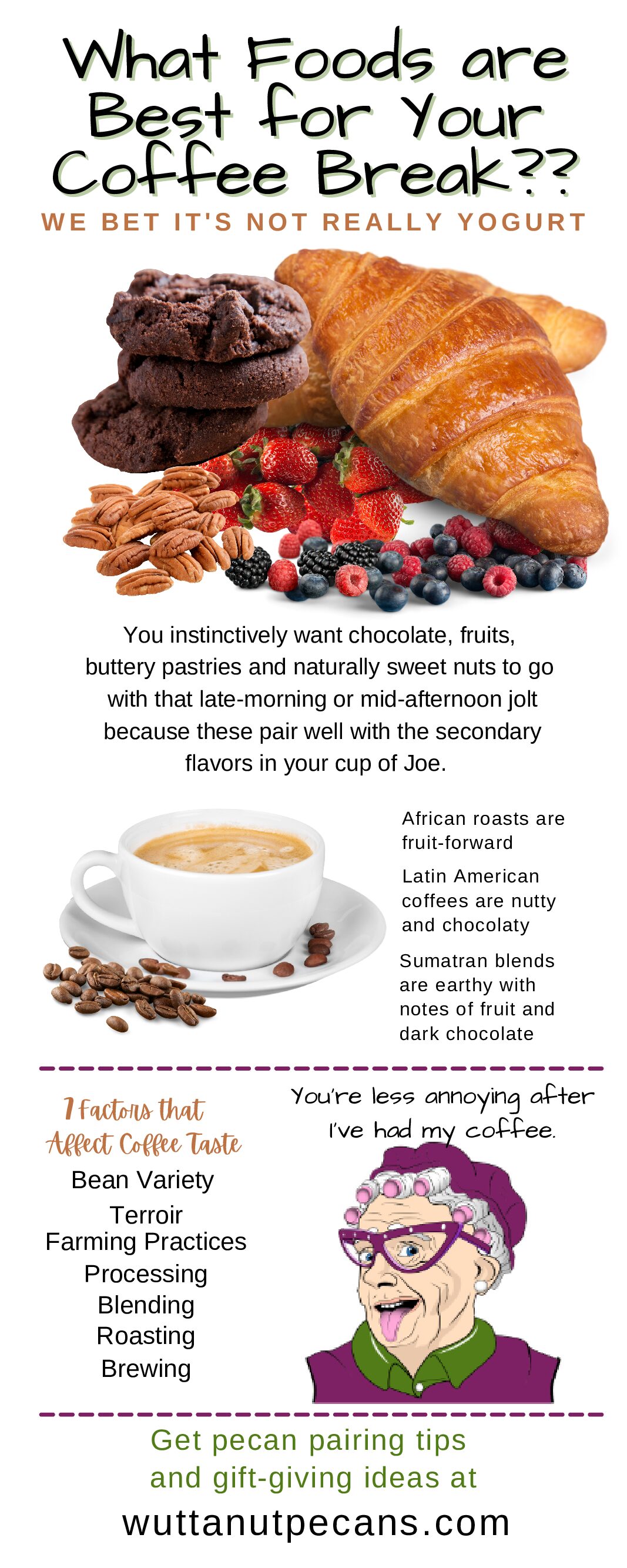 what foods are best for your coffee break